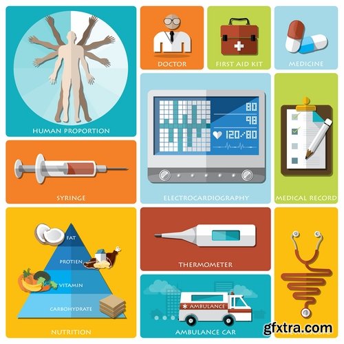 Collection of vector image conceptual business infographics #3-25 Eps