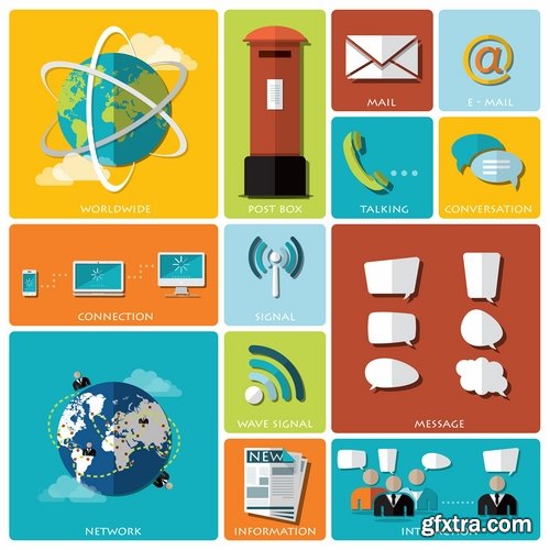 Collection of vector image conceptual business infographics #3-25 Eps