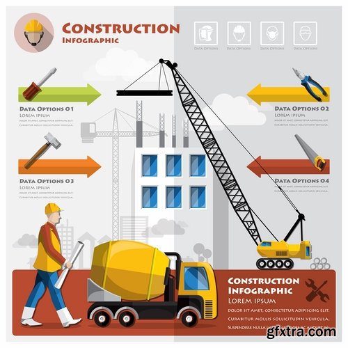 Collection of vector image conceptual business infographics #3-25 Eps