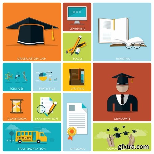 Collection of vector image conceptual business infographics #3-25 Eps