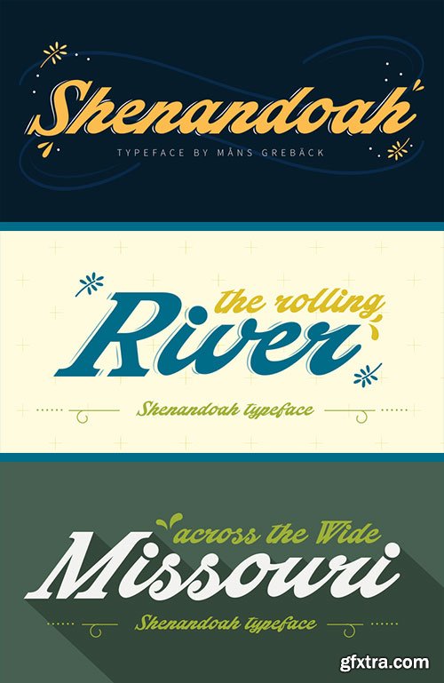 Shenandoah - Lovely, Flowing & Professional Typography OTF $59