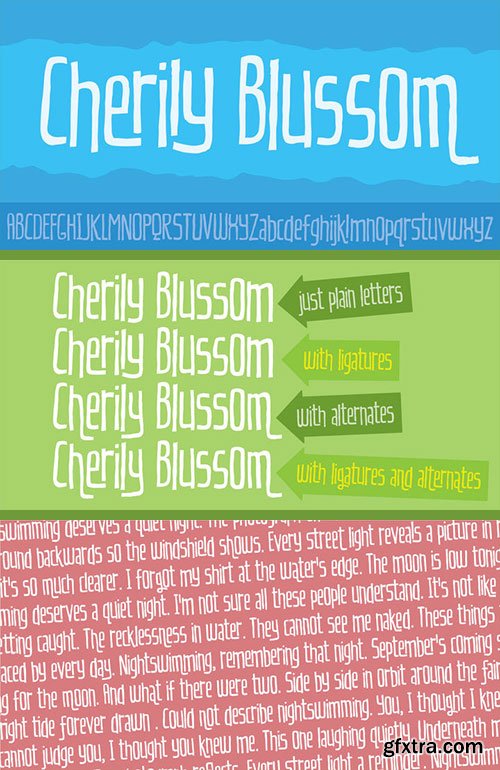 Cherily Blussom - Funny Handmade Typeface