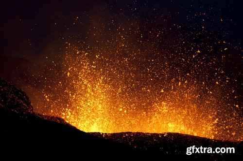 Collection of volcano lava molten rock mountain explosion 25 HQ Jpeg