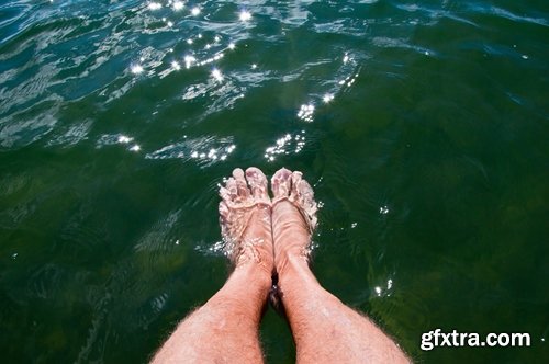 ollection of people\'s feet in the water landscape sea vacation beach sand trace 25 HQ Jpeg