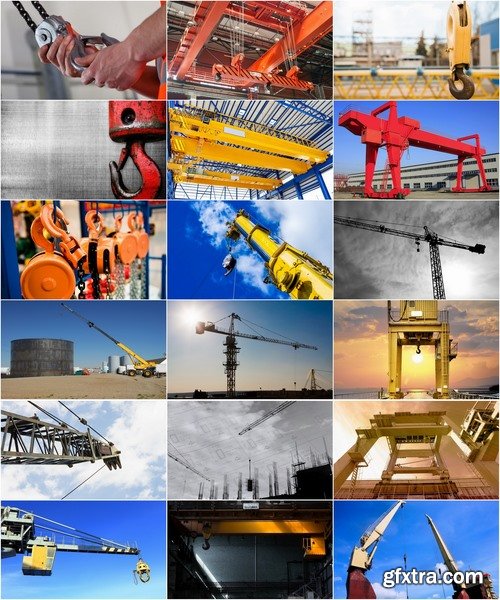 Collection of different crane hook Industry construction of metal cable builder 25 HQ Jpeg