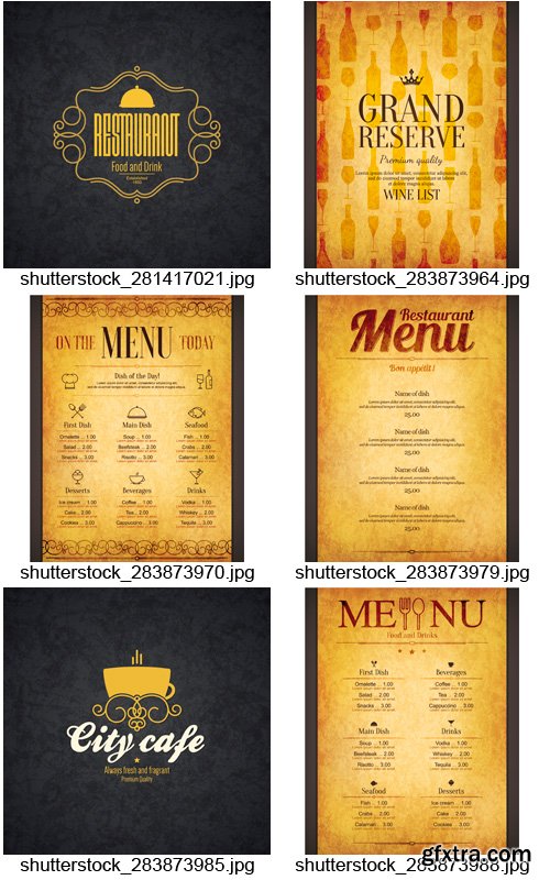 Amazing SS - Menu for Restaurant 6, 25xEPS