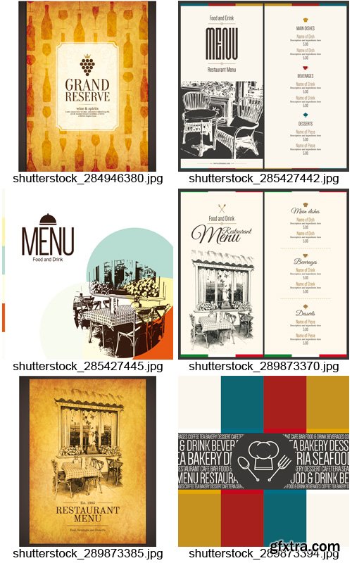 Amazing SS - Menu for Restaurant 6, 25xEPS