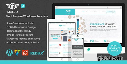 ThemeForest - Maleo v1.3 - Clean Corporate WordPress Theme - 9495282