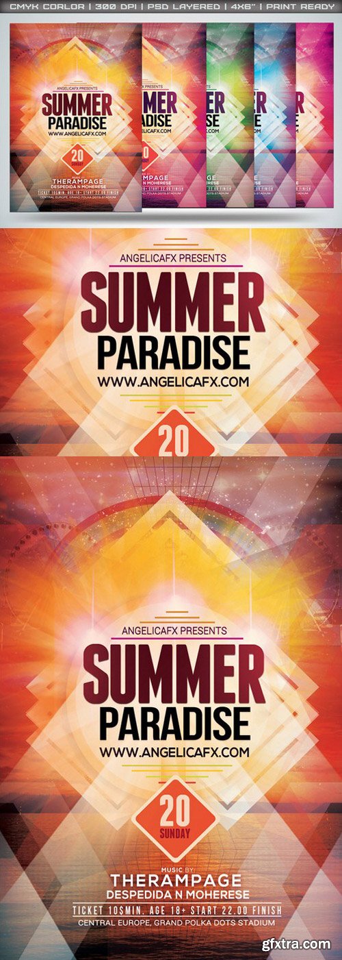 CM - Summer Paradise Flyer Template 55263