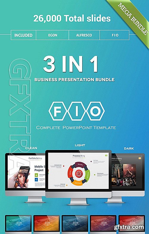 GraphicRiver - 3 in 1 Mega Bundle PowerPoint 11930053