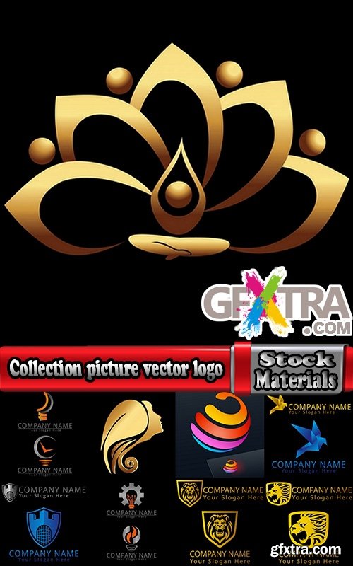 Collection picture vector logo illustration of the business campaign #4-25 Eps