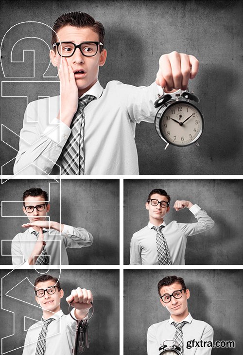 Stock Photos - Businessman showing different gestures