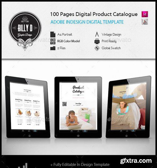 GraphicRiver 100 pages A4 Digital Product Catalogue Template 11909003