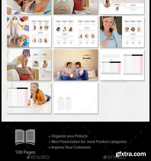 GraphicRiver 100 pages A4 Digital Product Catalogue Template 11909003