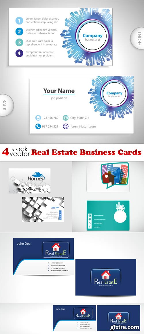 Vectors - Real Estate Business Cards