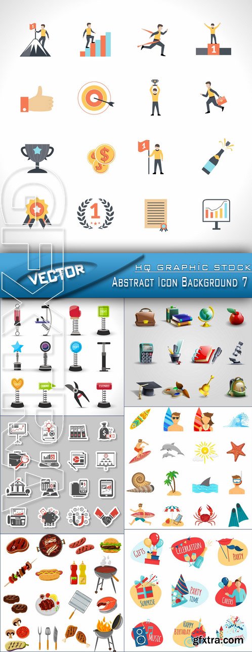 Stock Vector - Abstract Icon Background 7