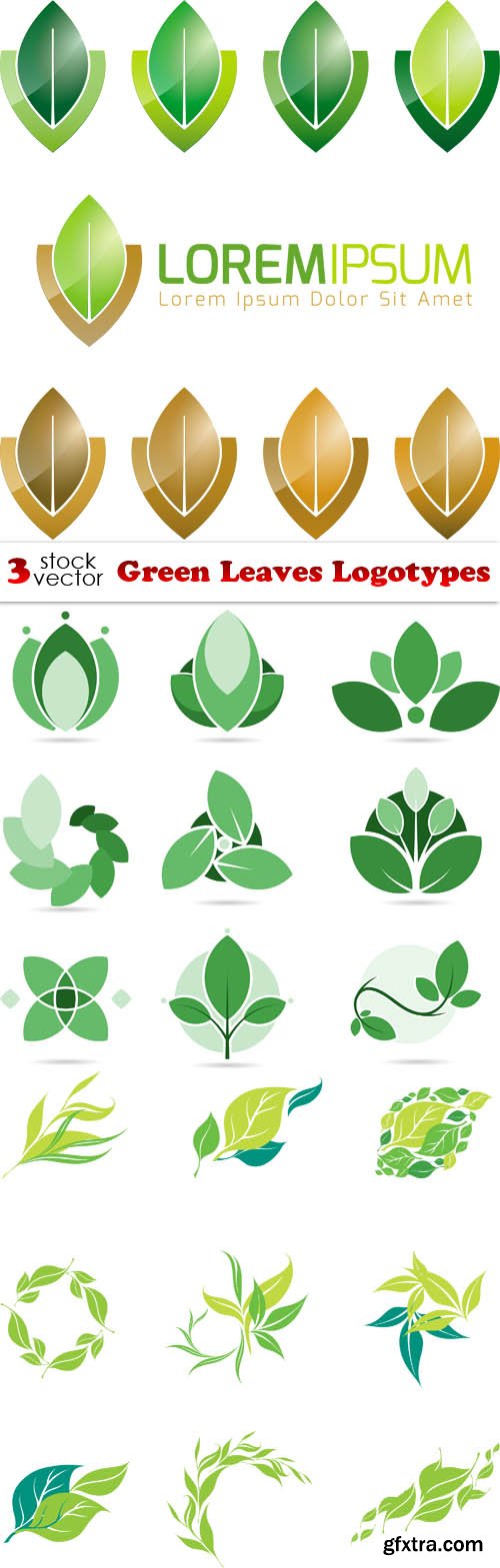 Vectors - Green Leaves Logotypes