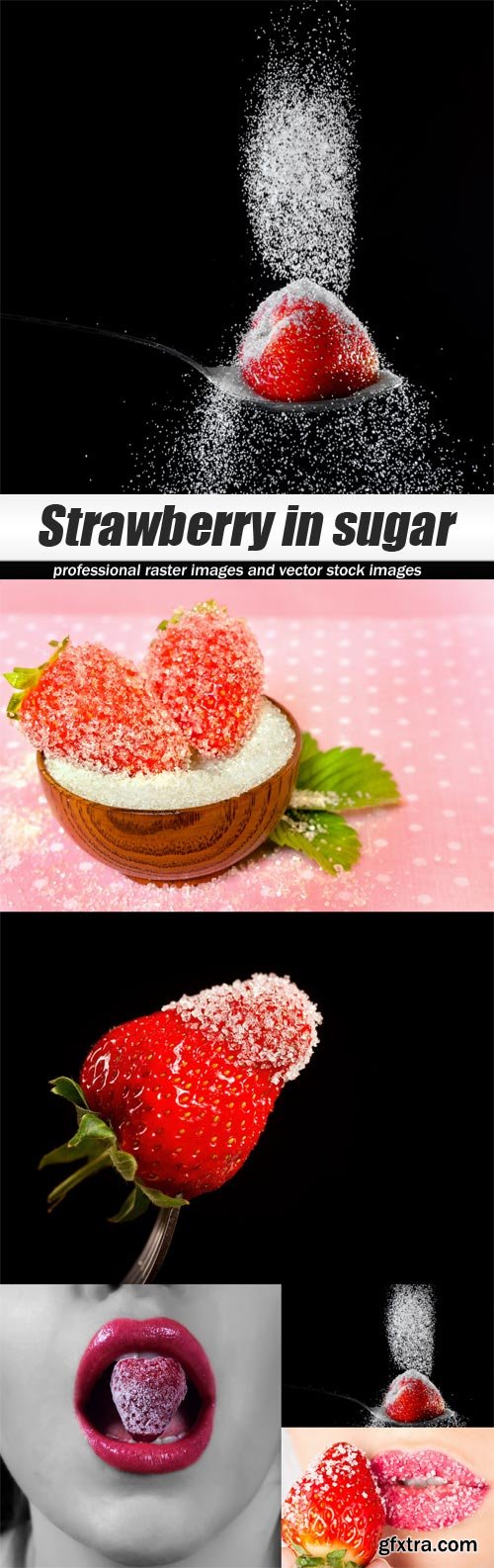 Strawberry in sugar