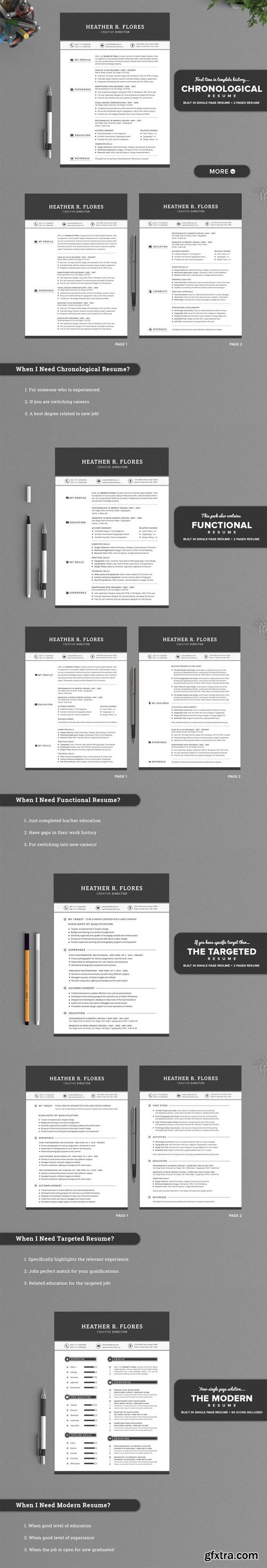 All in One Timeless Resume CV Pack - CM 184037