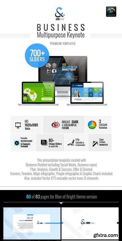 GraphicRiverBusiness Multipurpose Keynote : & 7783886