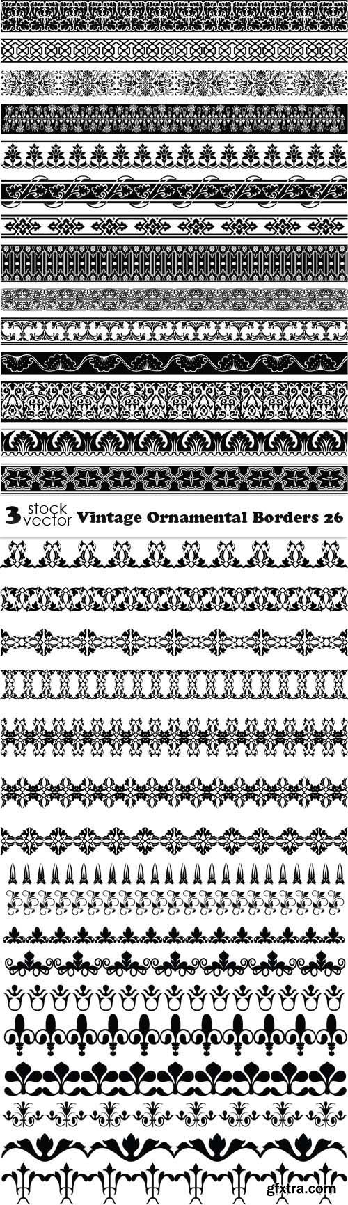 Vectors - Vintage Ornamental Borders 26