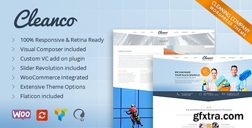 ThemeForest - Cleanco v1.2.1 - Cleaning Company Wordpress Theme - 9460728