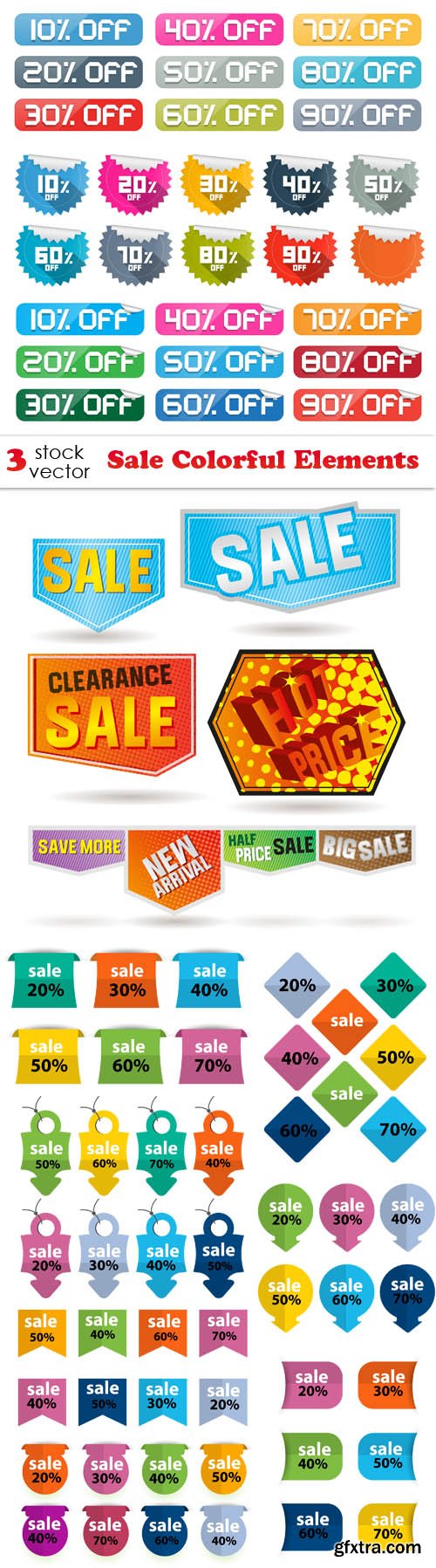 Vectors - Sale Colorful Elements