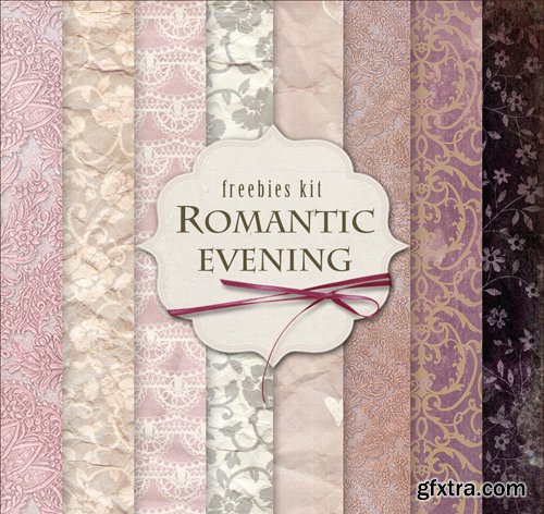 Paper Background Textures - Romantic Evening