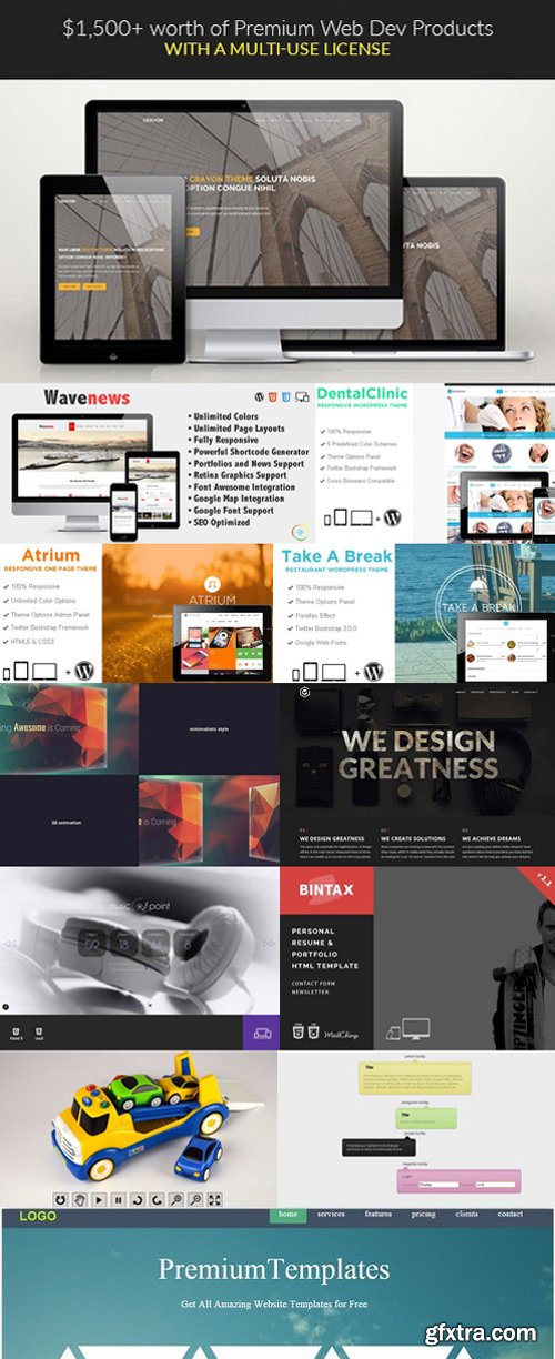 $1,500+ worth of Premium Web Dev Products