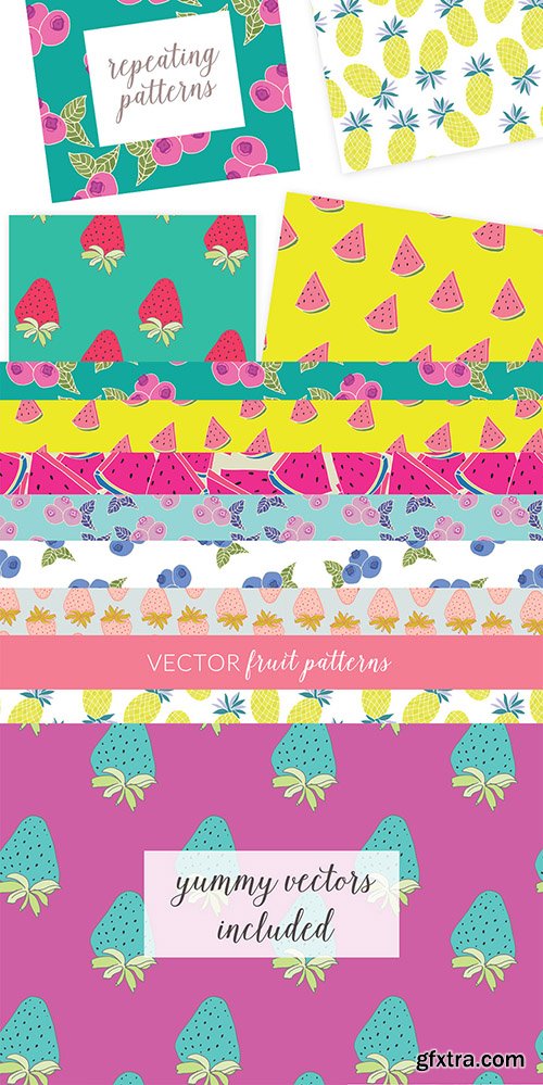 Vector Fruit Patterns - CM 146055