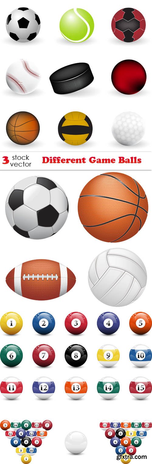 Vectors - Different Game Balls