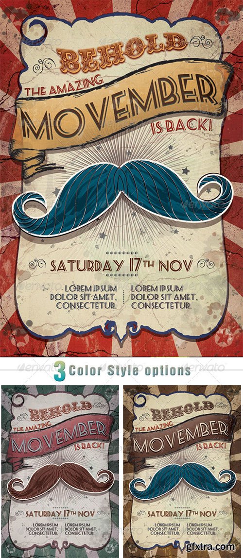 GraphicRiver - Movember Circus