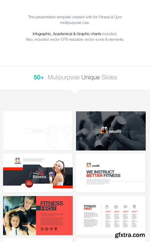 GraphicRiver WealthFit | Fitness - Gym Keynote 10042355