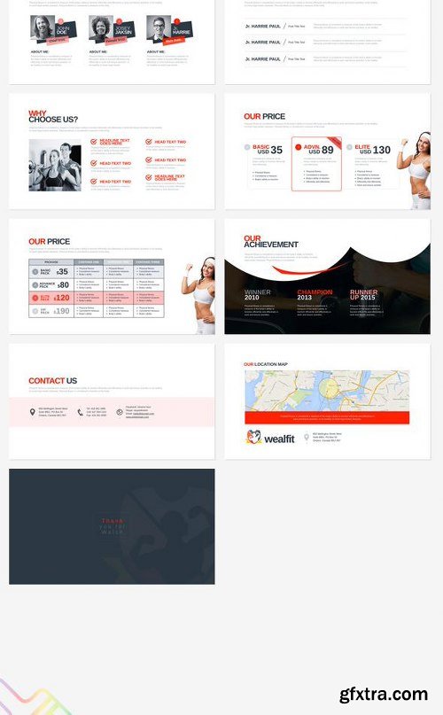 GraphicRiver WealthFit | Fitness - Gym Keynote 10042355