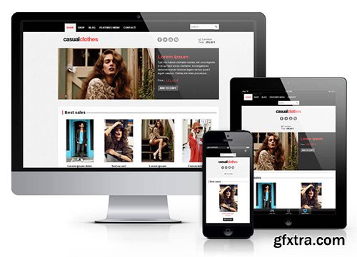 OrdaSoft - Casual Clothes v1.0 - Fashion VirtueMart Template for Joomla 2.5