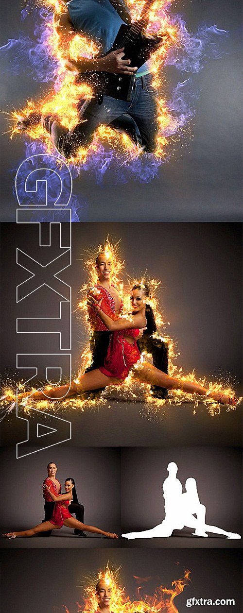 GraphicRiver - AfterBurn 3 Photoshop Action 11993889