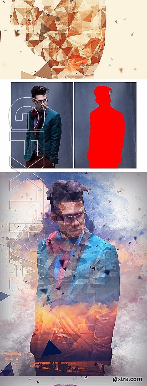 GraphicRiver - PolyEx Photoshop Action 11989540