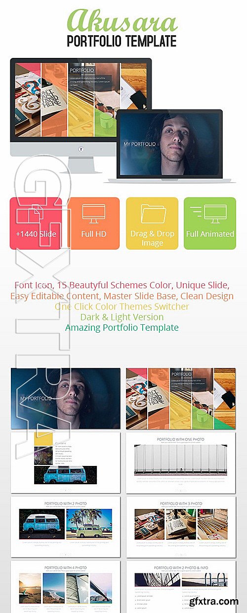 GraphicRiver - Akusara Portfolio Powerpoint Template 11453243