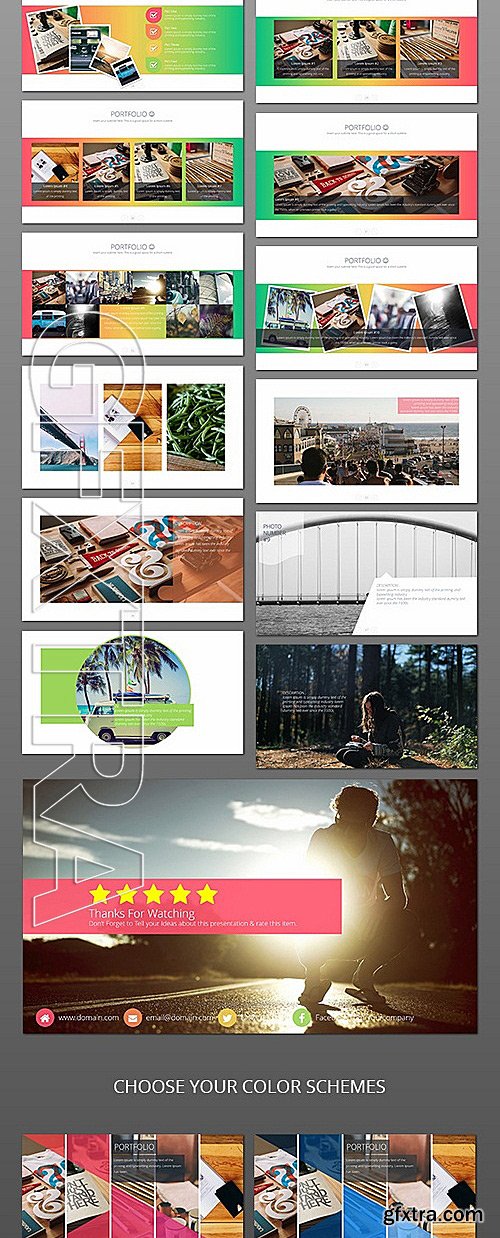 GraphicRiver - Akusara Portfolio Powerpoint Template 11453243