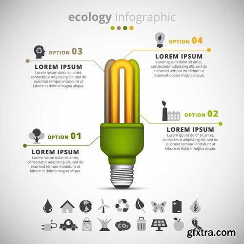 Collection of vector image conceptual business infographics #4-25 Eps