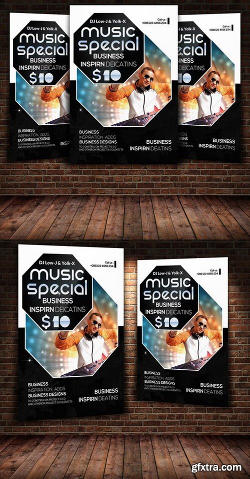 CM312236 - Electro & Futuristic Flyer Template