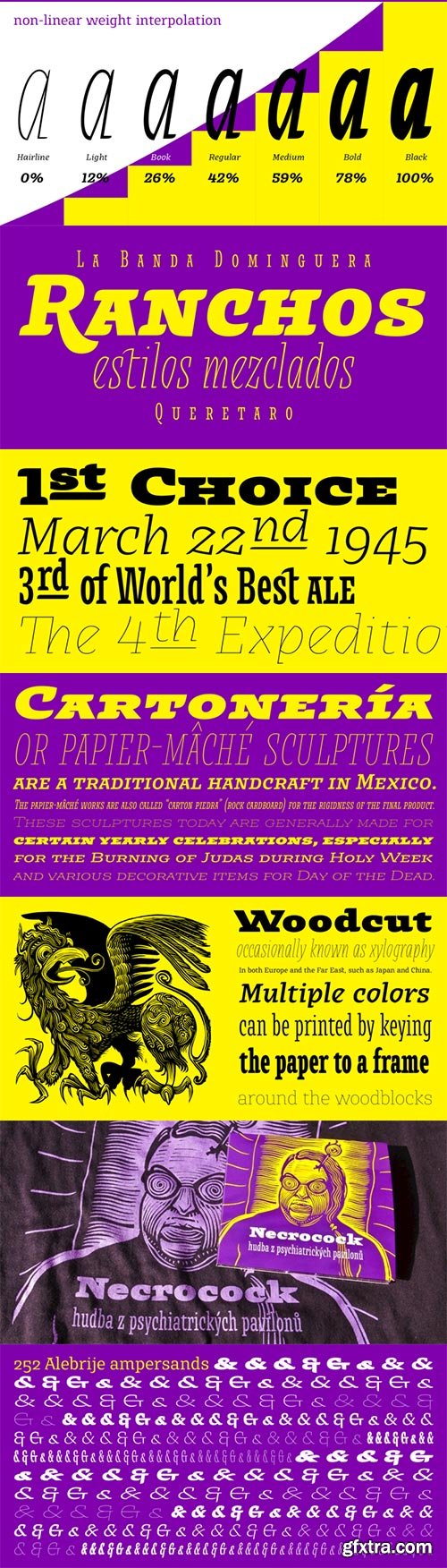 Alebrije - Diagonals Without Upper Outer Serifs 42xOTF $332