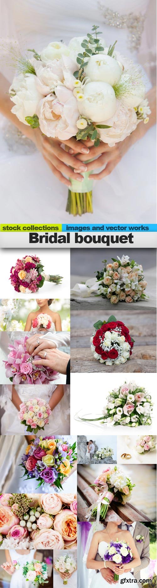 Bridal bouquet, 15 x UHQ JPEG