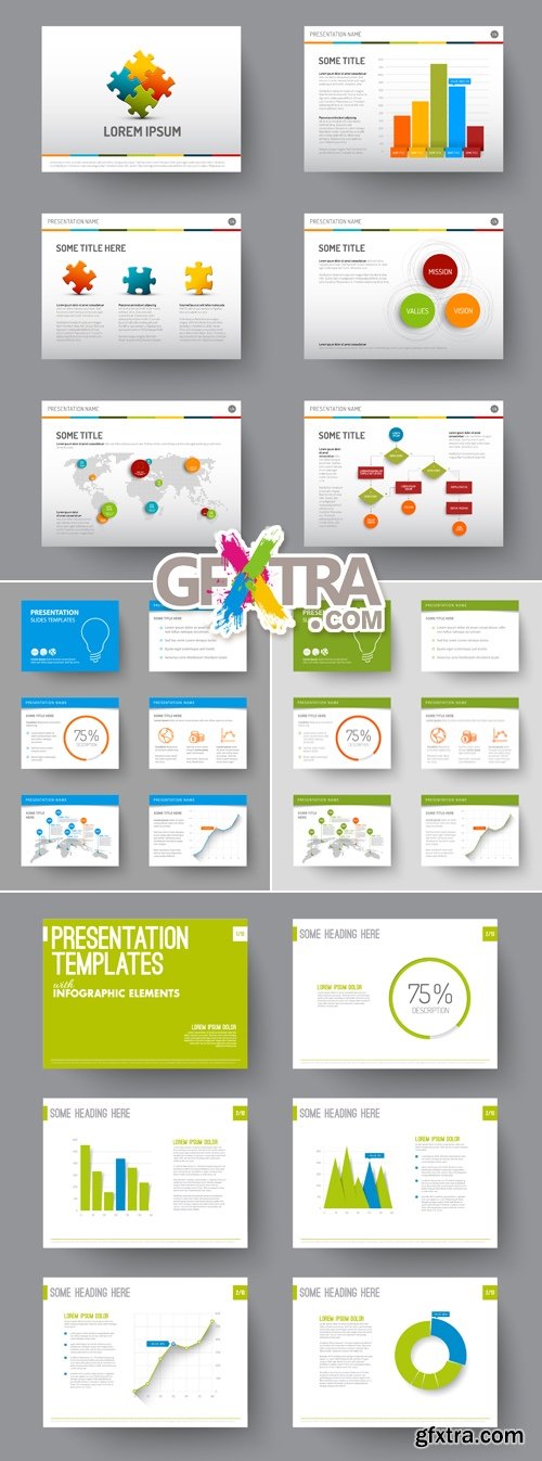 Business Presentation Templates Vector