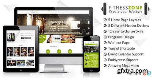 ThemeForest - Fitness Zone v1.2 - Sports, Health, Gym & Fitness Theme - 10612256