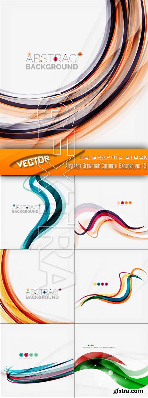 Stock Vector - Abstract Geometric Colorful Background 12