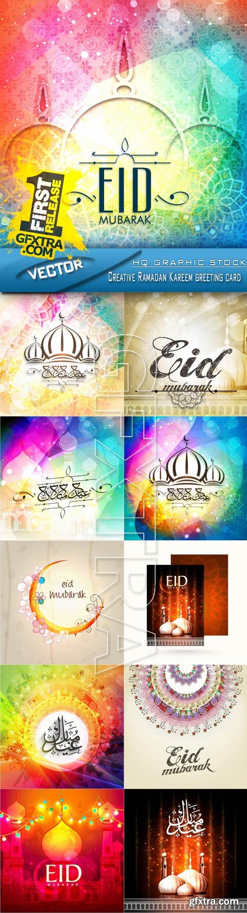 Stock Vector - Creative Ramadan Kareem greeting card 2