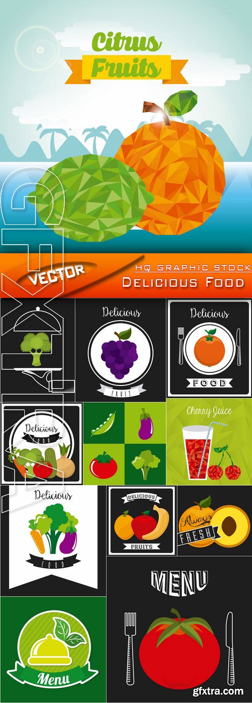 Stock Vector - Delicious Food