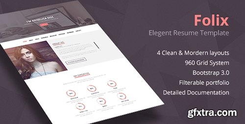 ThemeForest - Folix - Responsive Resume, Personal Portfolio Temp - 7917572