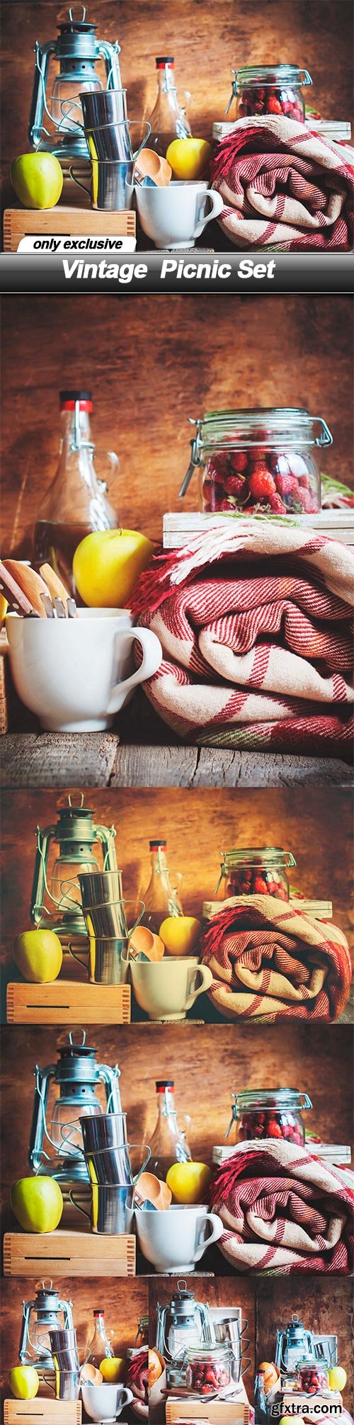 Vintage  Picnic Set -  6 UHQ JPEG